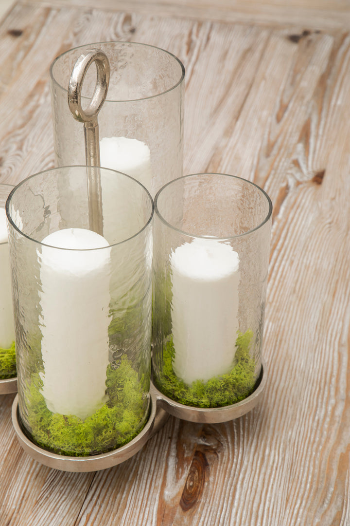Verve Candle Holder with 4-Light Design and Sleek Base