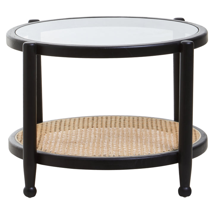 Cebu Coffee Table with Natural Wood Finish and Open Frame
