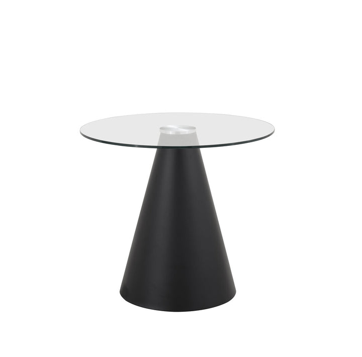 Isola Round Dining Table – Clear Glass