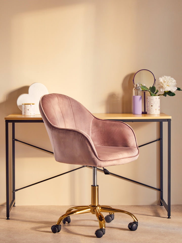 Laxton Desk in Light Yellow Finish