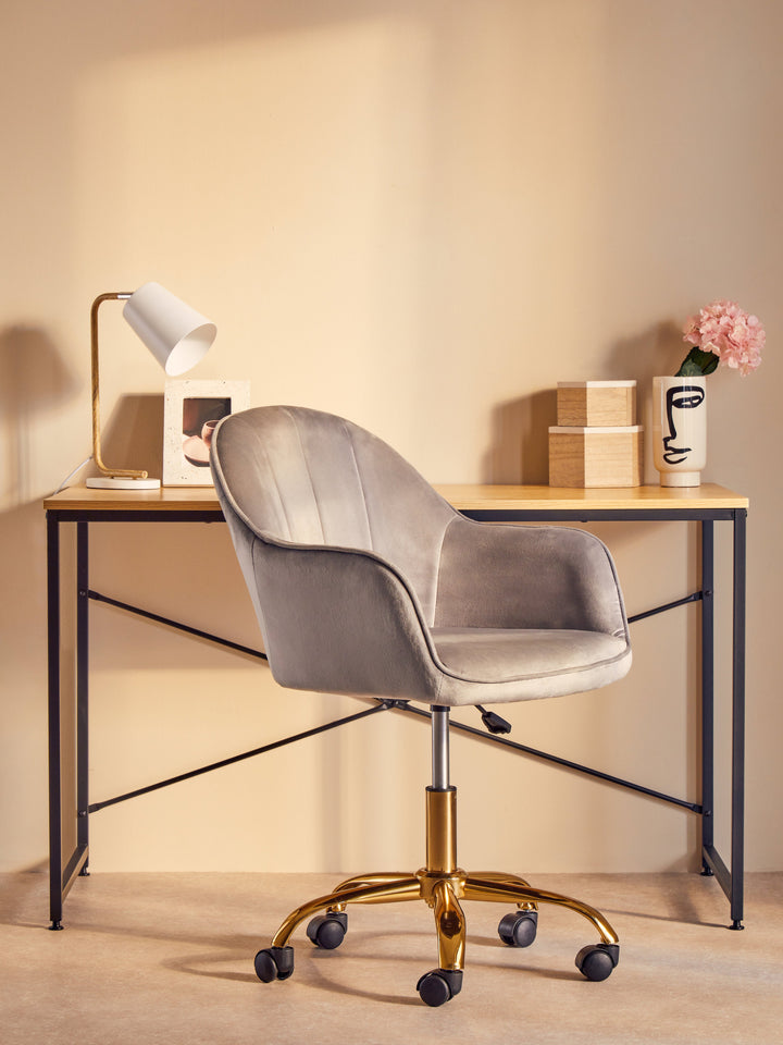 Laxton Desk in Light Yellow Finish