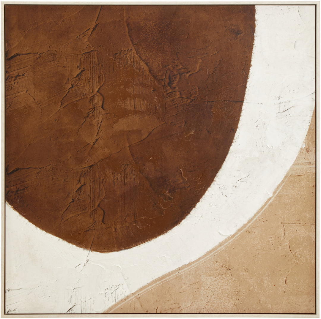 Sundown Textured Wall Natural Art Brown and