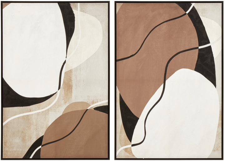 Abstract Sundown Tones Canvas Art 2 of Earthy Wall Set