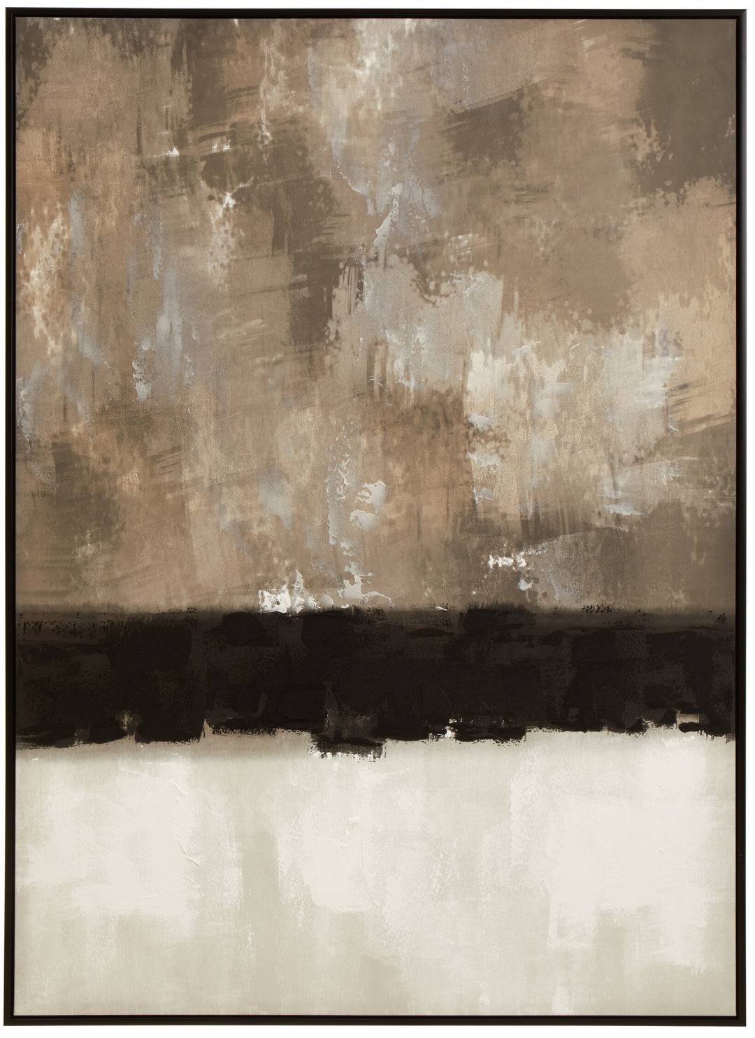 Textured Monochrome Art Sundown Canvas Wall