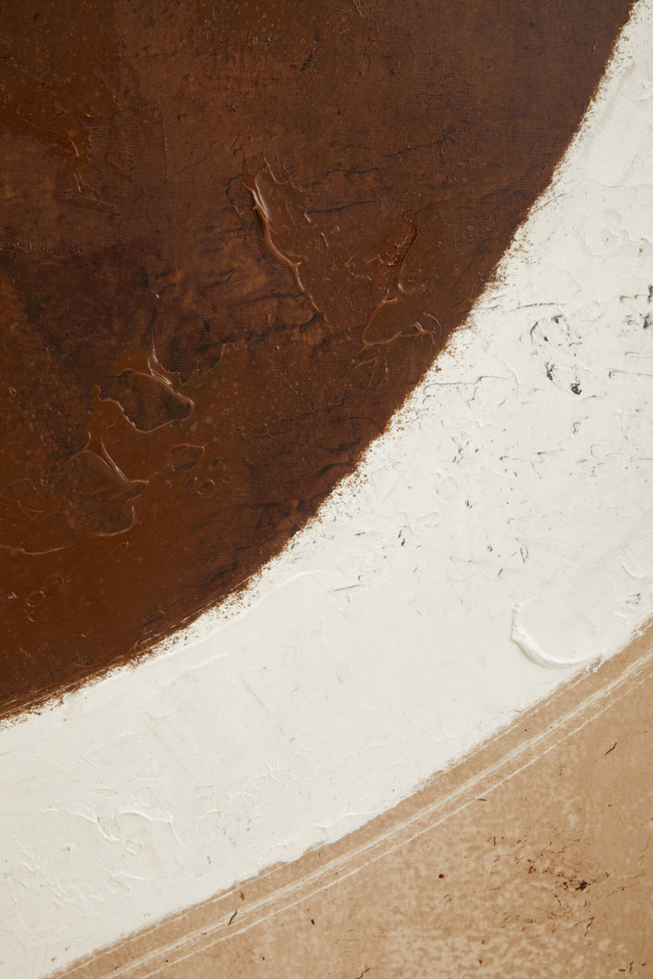 Sundown Textured Wall Natural Art Brown and