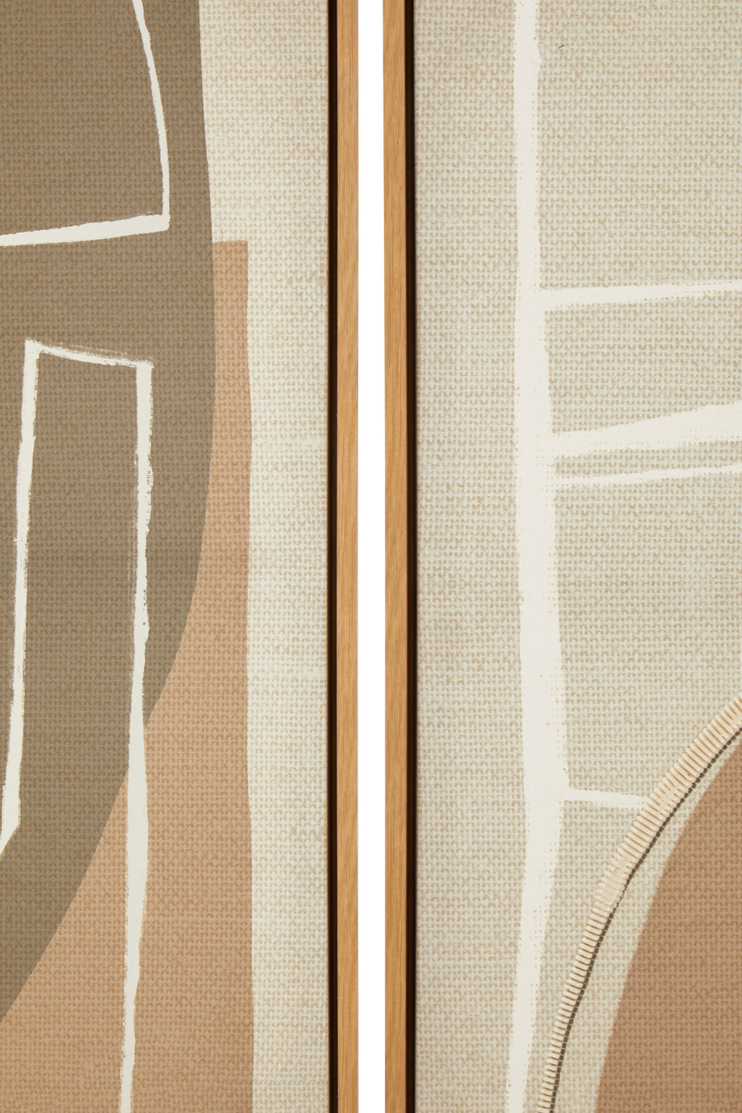 Sundown Canvas Art 2 Abstract of Neutral Set Wall