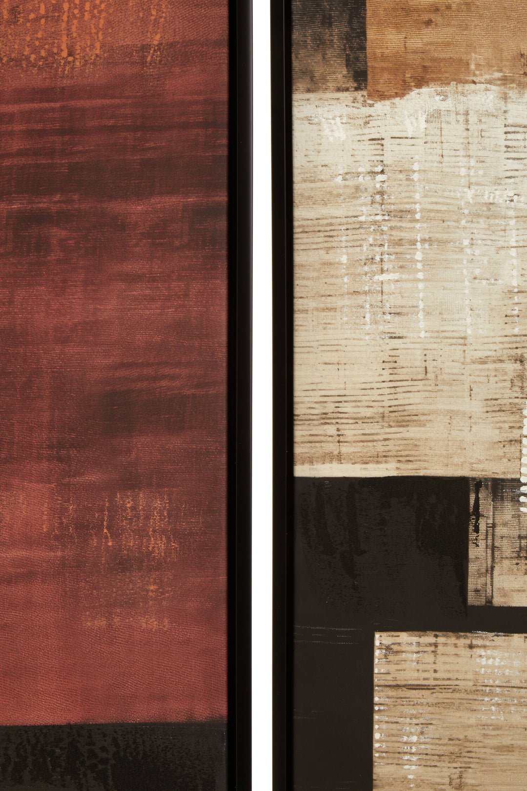 Geometric Canvas Art Wall 2 Abstract Set of Sundown