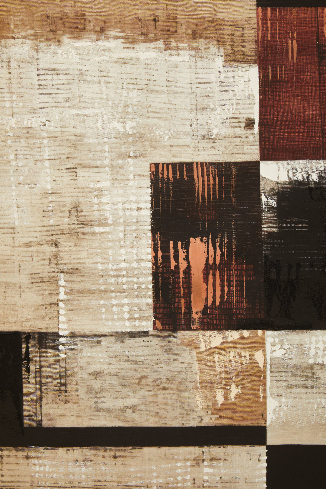 Geometric Canvas Art Wall 2 Abstract Set of Sundown