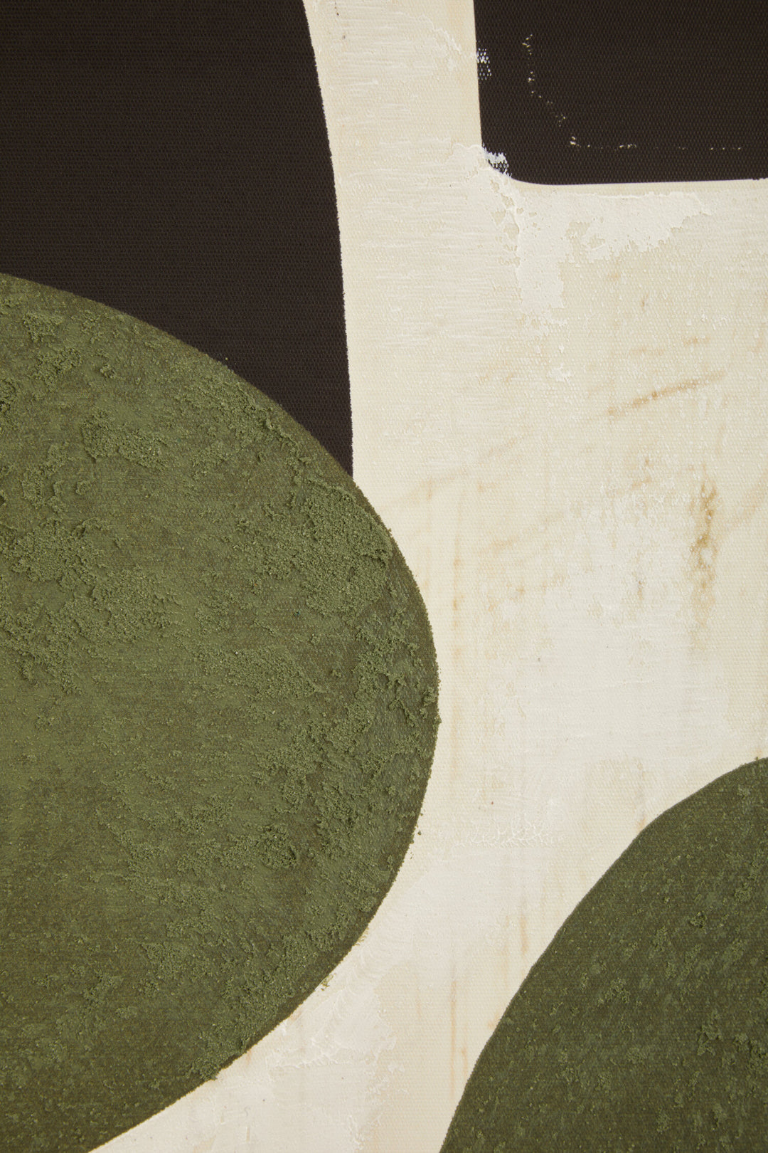 Abstract Green Textured Art Sundown Wall