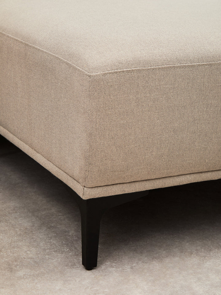Toulon Three-Seater Natural Fabric Left Chaise Sofa