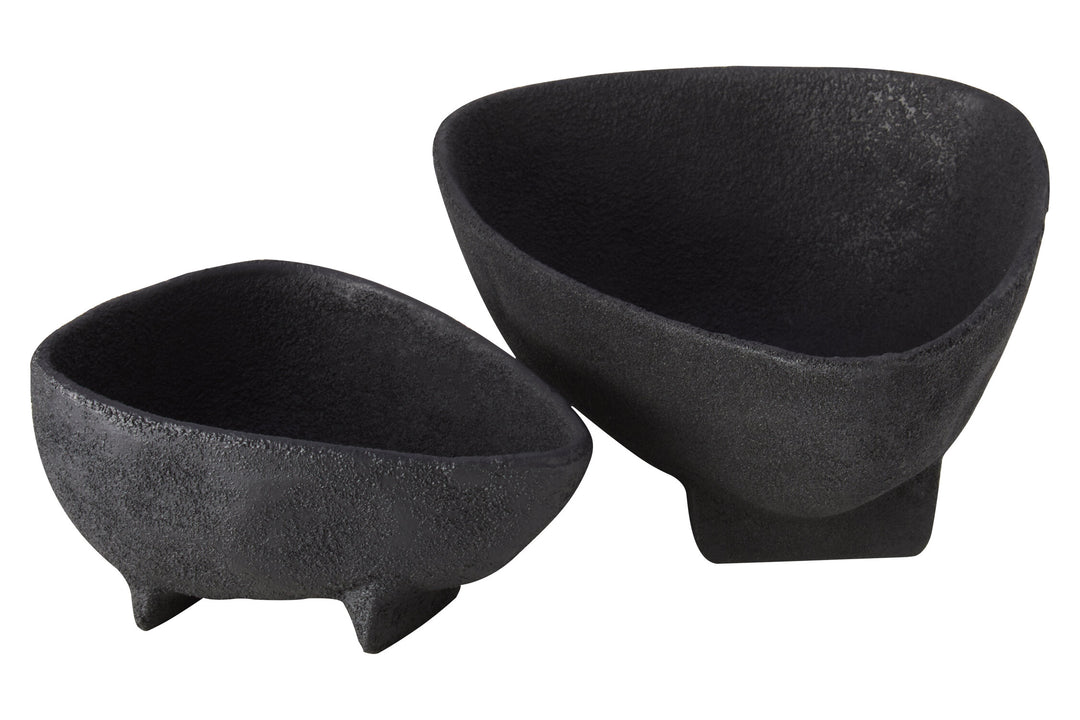 Bowls Set Black Textured Elvaris Two of