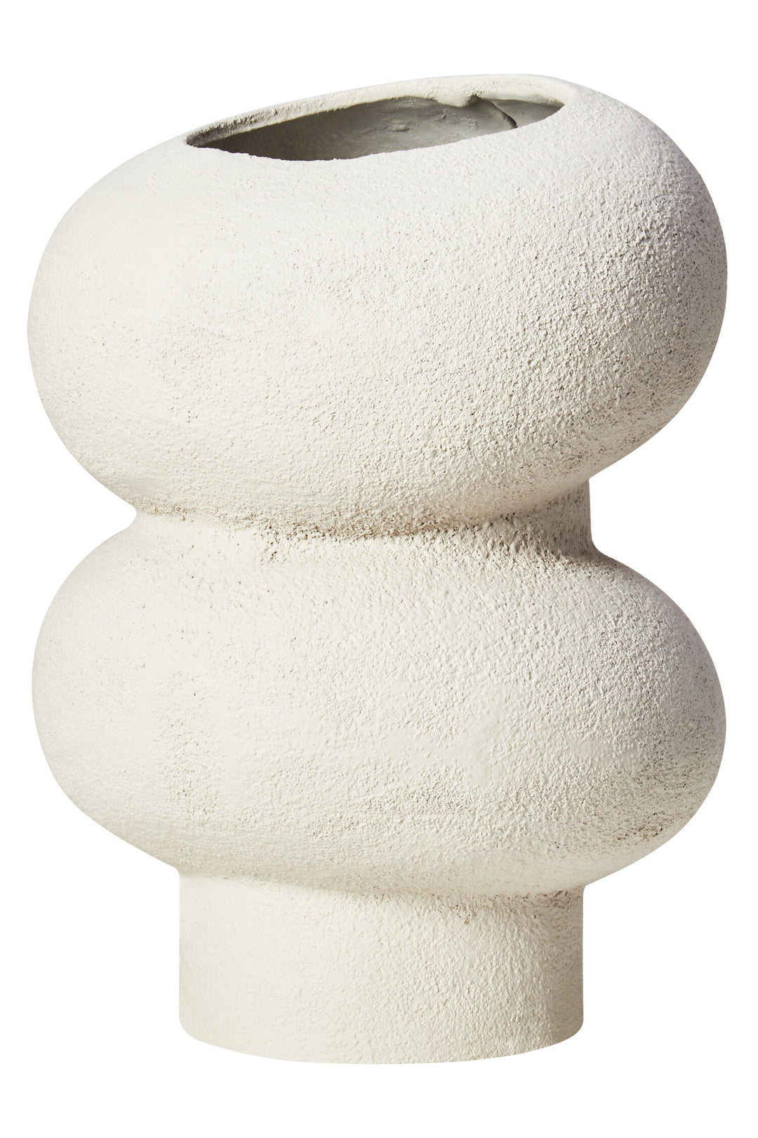 Bubble White Small Textured Montrelle Vase