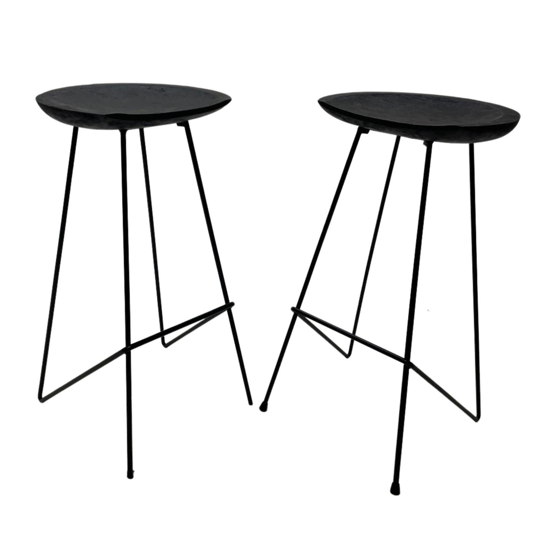Xorvelle Coal Bar Stool (set of 2)