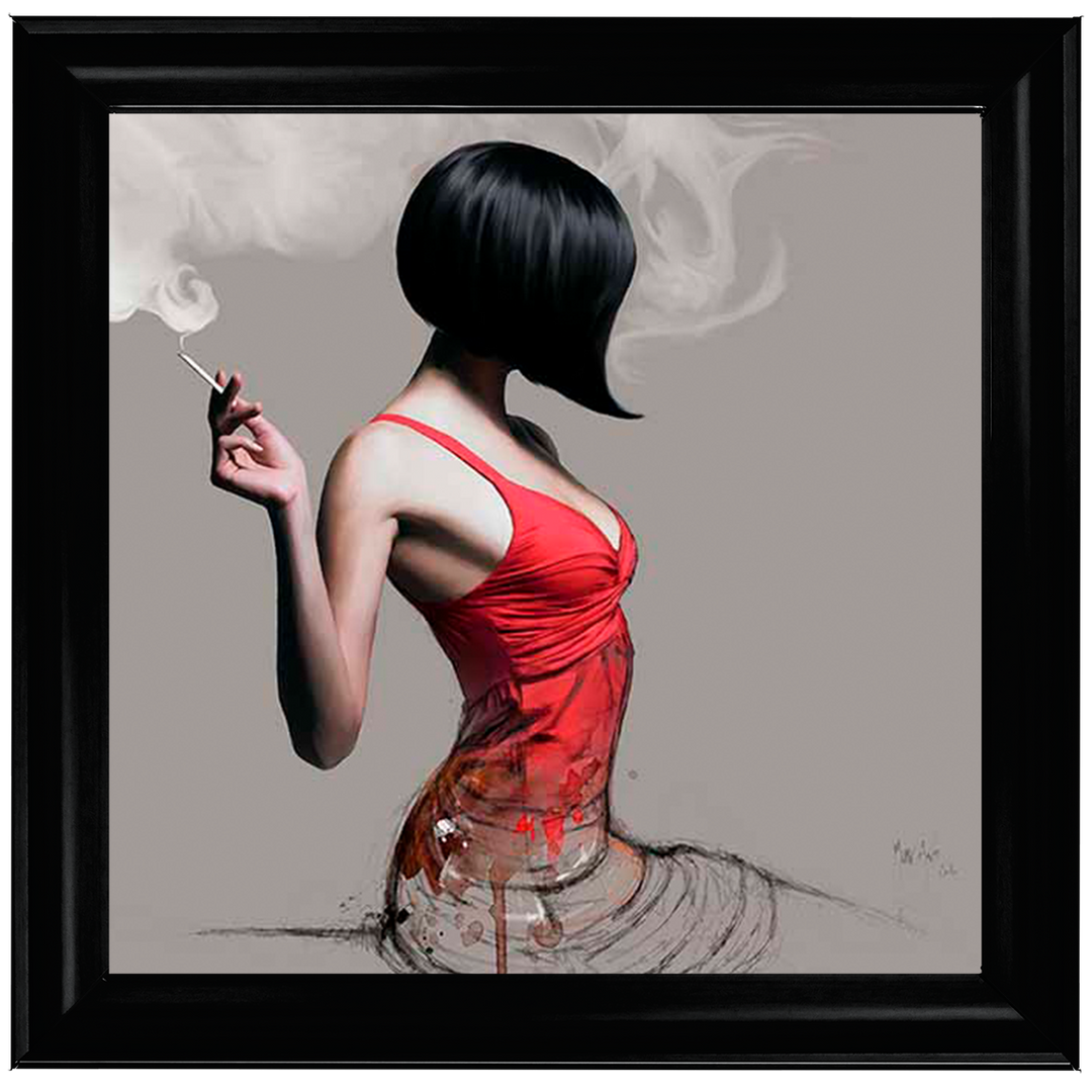 FG576 Red Dress Sketch