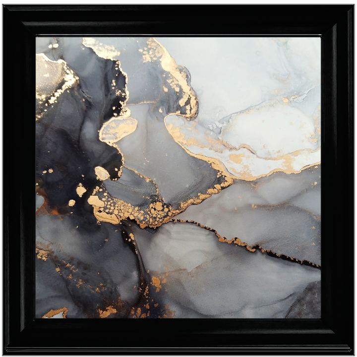 AB170 Abstract Black & Grey II