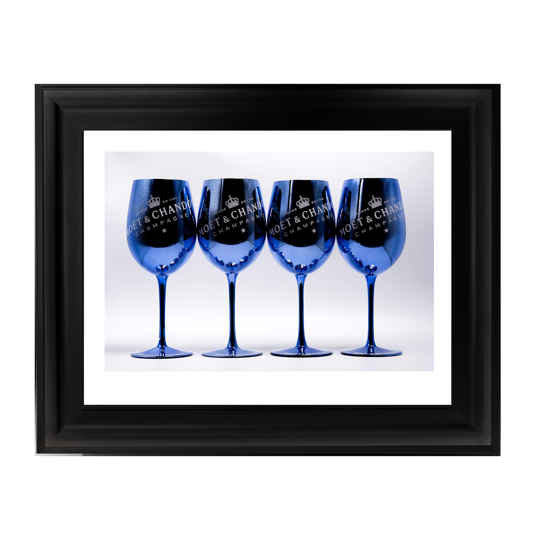 Moet Glasses - Blue