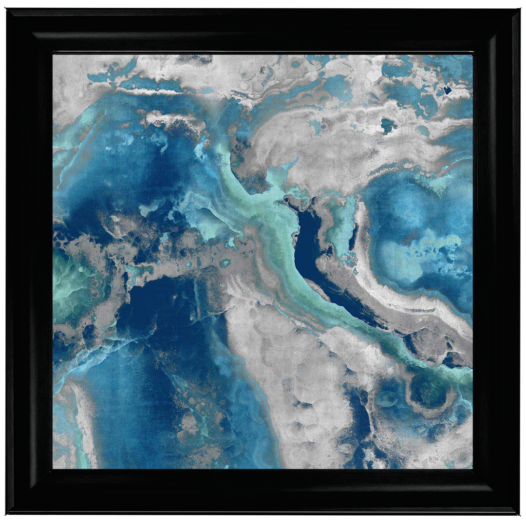 AB132 Blue & White Geode