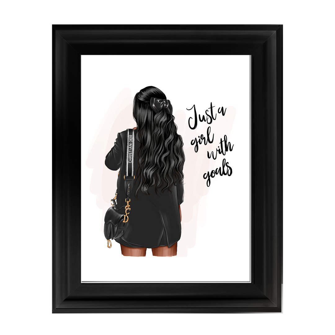 Girl with goals (Dark hair)