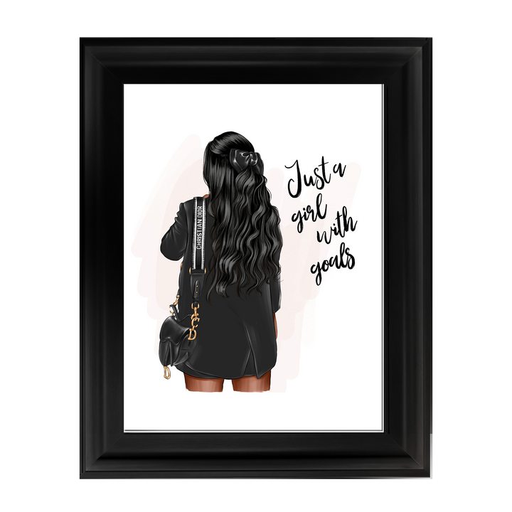 Girl with goals (Dark hair)