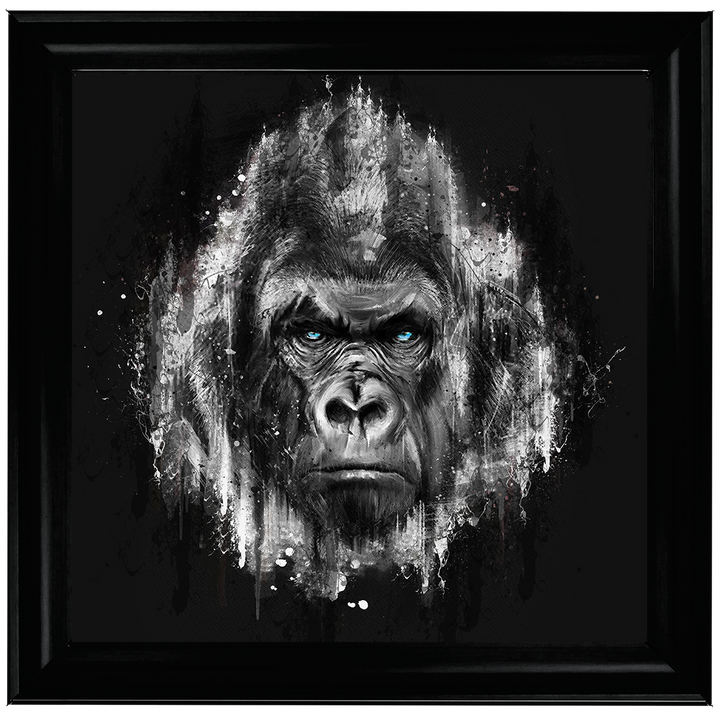 AN424 Black & White Gorilla Watercolour