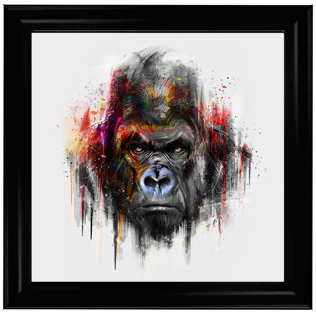 Red Gorilla Watercolour