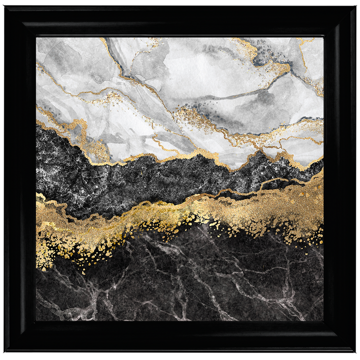 AB150 Black & Gold Geode