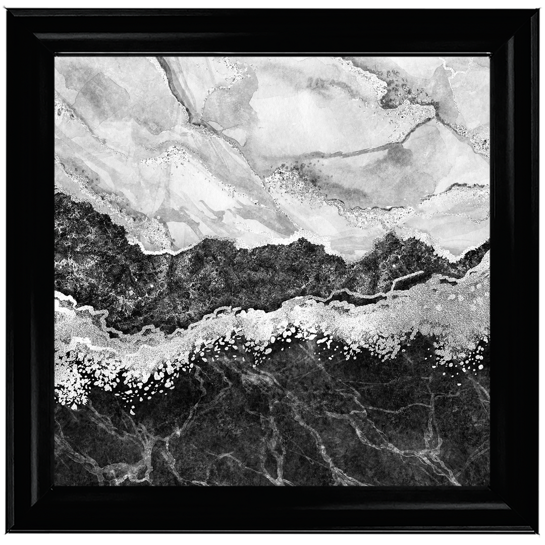 AB151 Abstract Black & Grey IV
