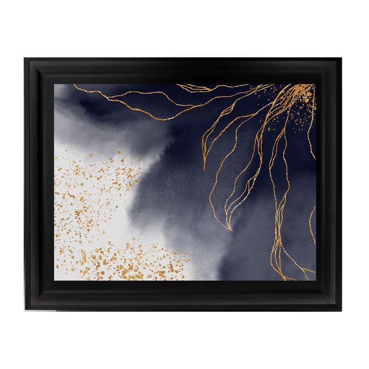AB152 Abstract Black & Grey I