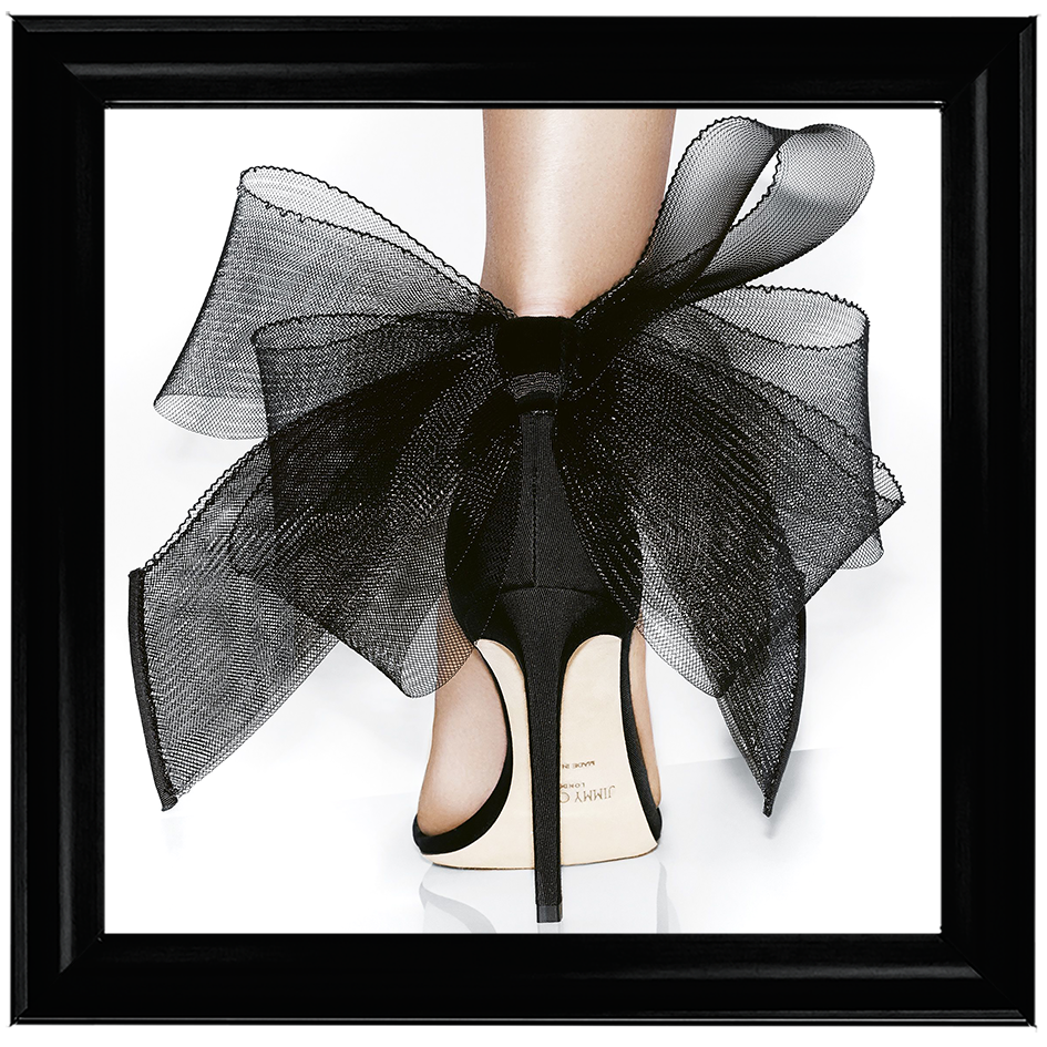 FS400 Black heel & bow