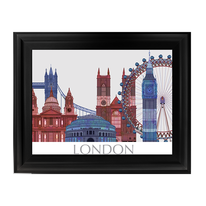CY050 London Landmarks , Red Blue II