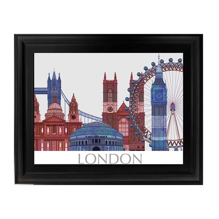 CY050 London Landmarks , Red Blue II