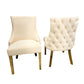 Kensington Dining Chair Gold Legs - Available in Sets of 2, 4, or 6