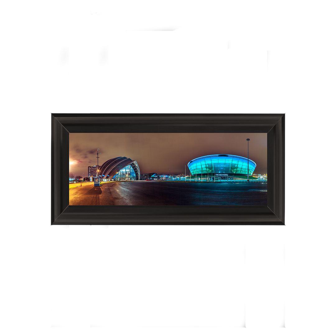 CY029 Evening view of Clyde Auditorium and SSE Hydro in Glasgow I
