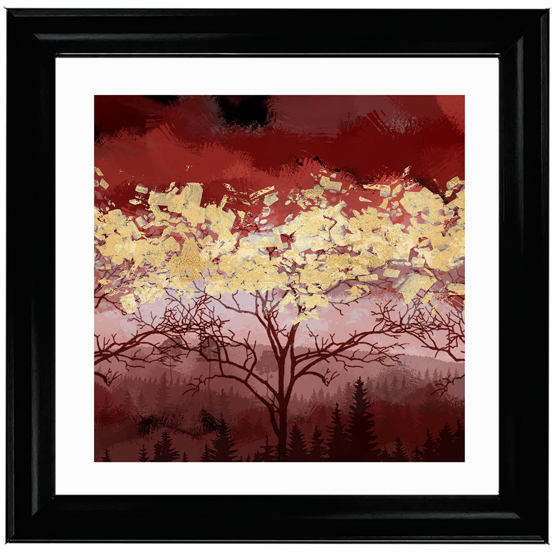LS196 Lone Red Tree