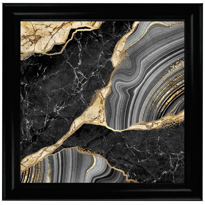 AB156 Black & Gold Marble