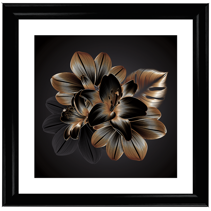 FL239 Black Beauty Flower I