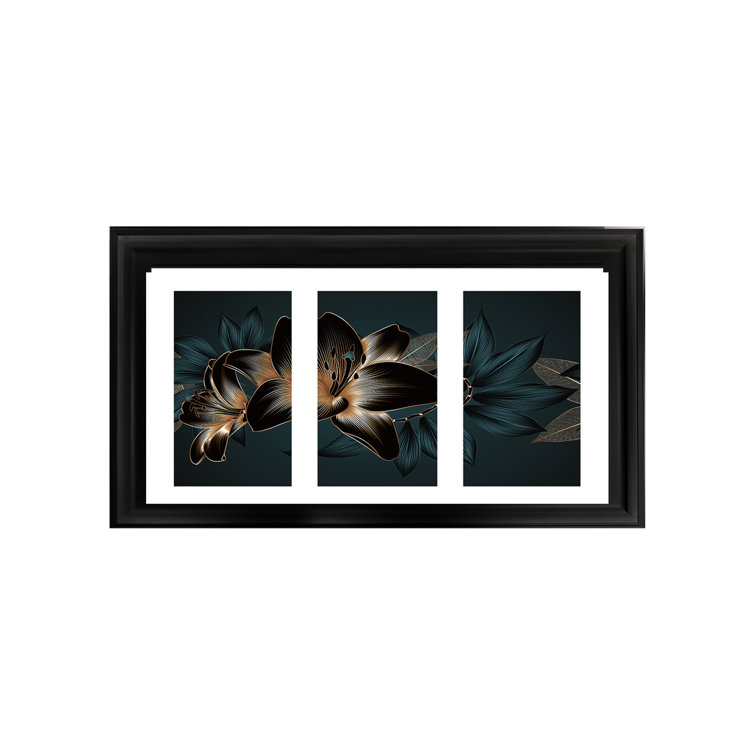 FL242 Black and blue beauty flower