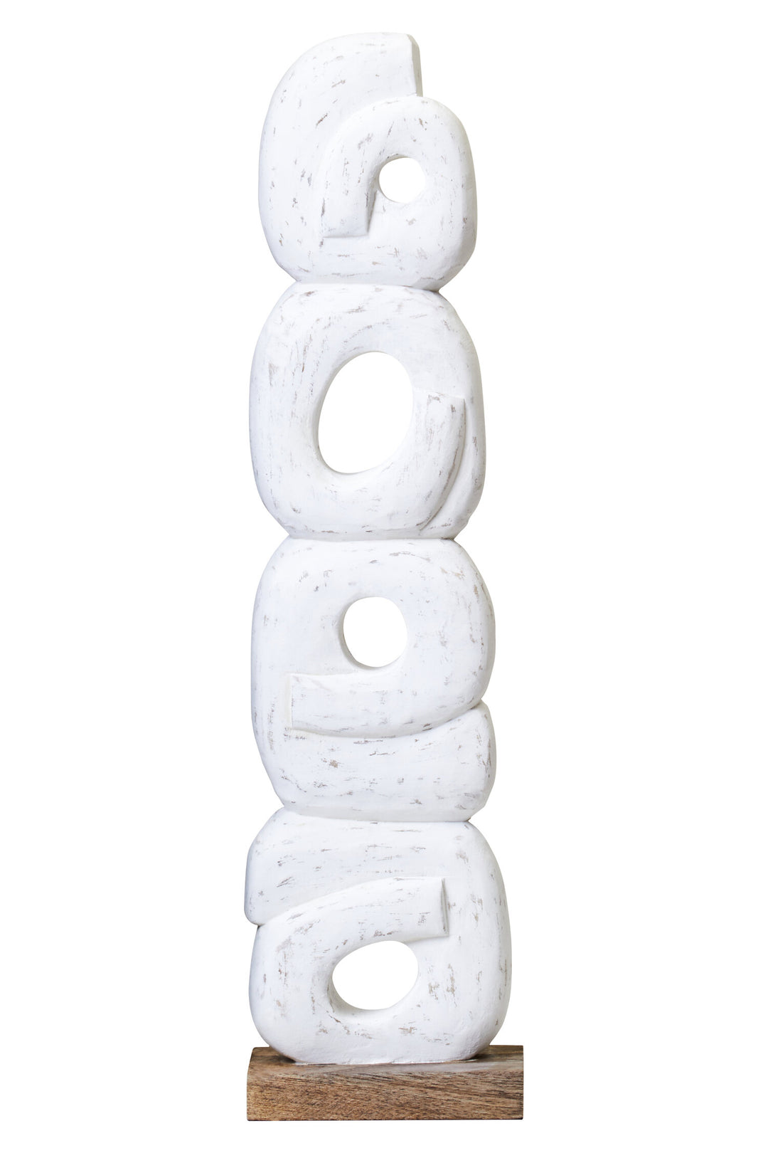 Rustic Wood Sculpture Ring Mango White Harbour