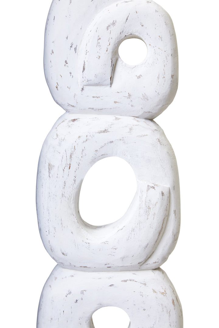 Rustic Wood Sculpture Ring Mango White Harbour
