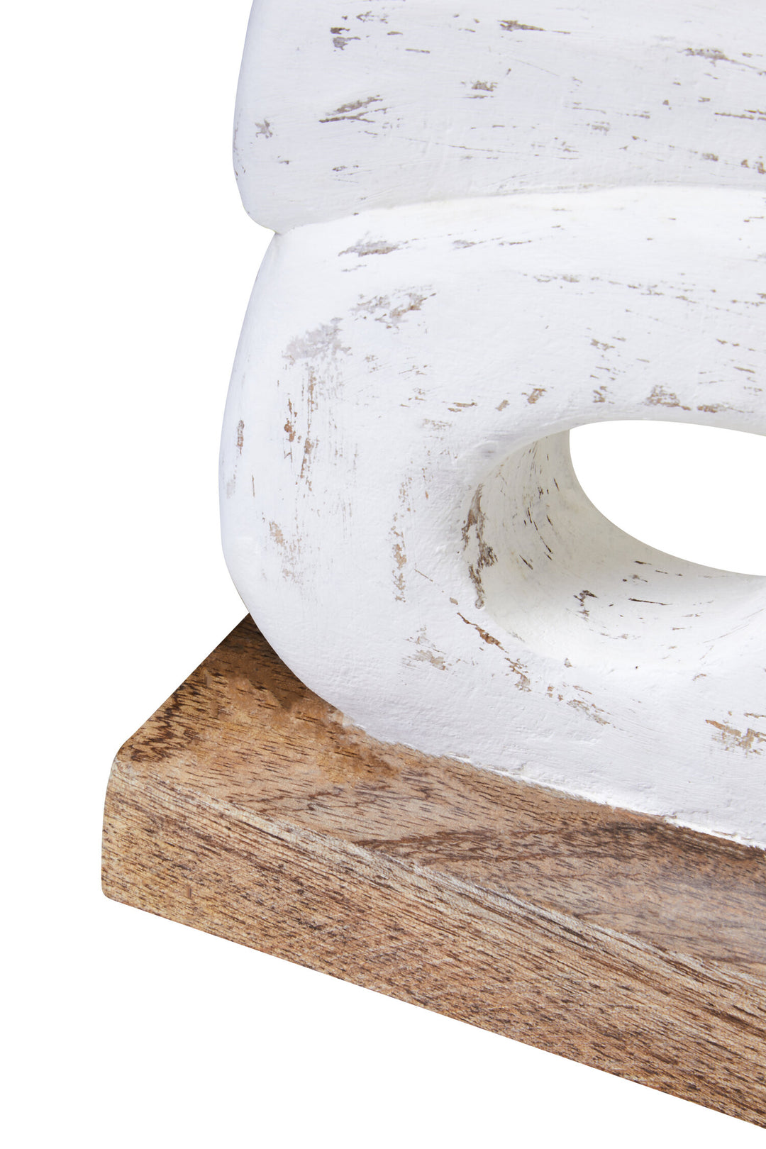 Rustic Wood Sculpture Ring Mango White Harbour