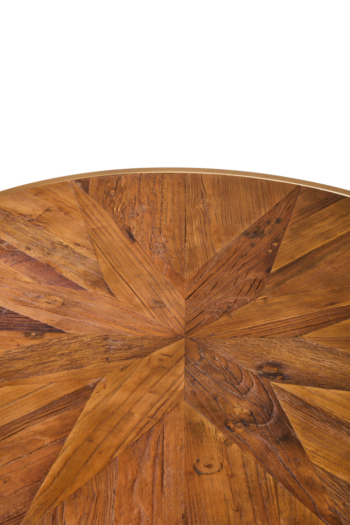 Jodi Coffee Table with Round Top and Sleek Base
