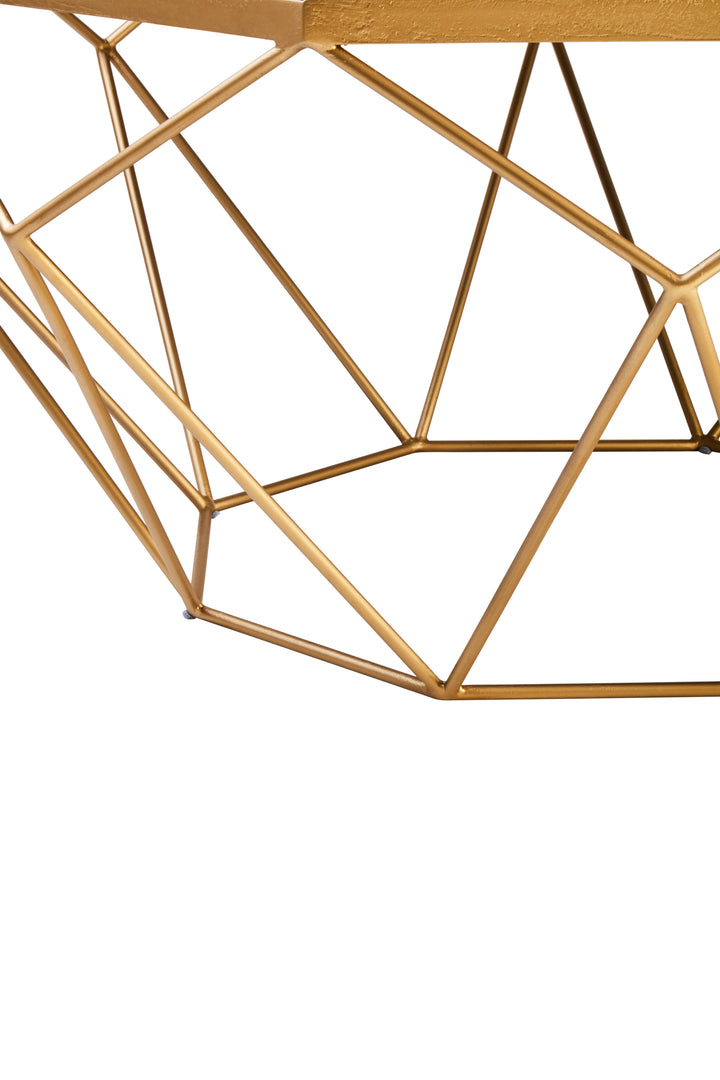Jodi Coffee Table with Octagonal Top and Modern Base