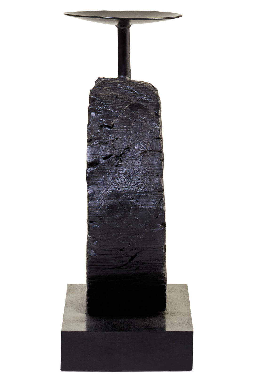 Charred Candle Harbour Mango Black Holder Wood Log Small