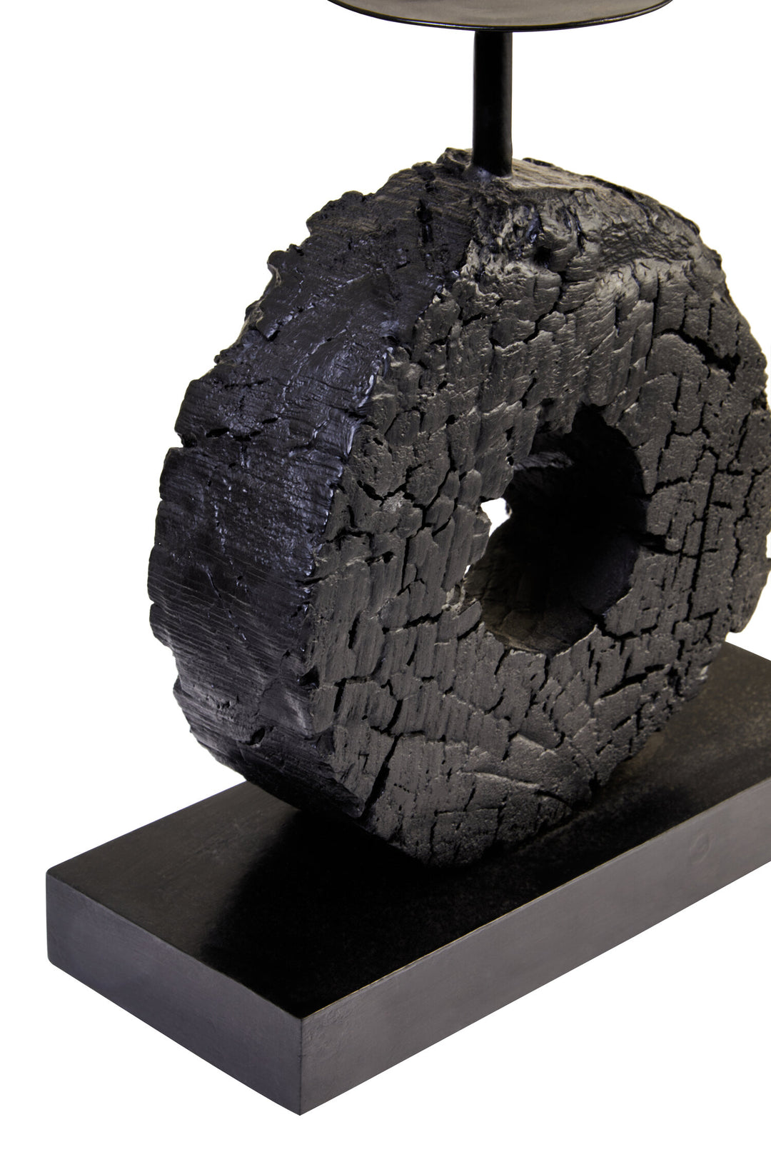 Charred Candle Harbour Mango Black Holder Wood Log Small