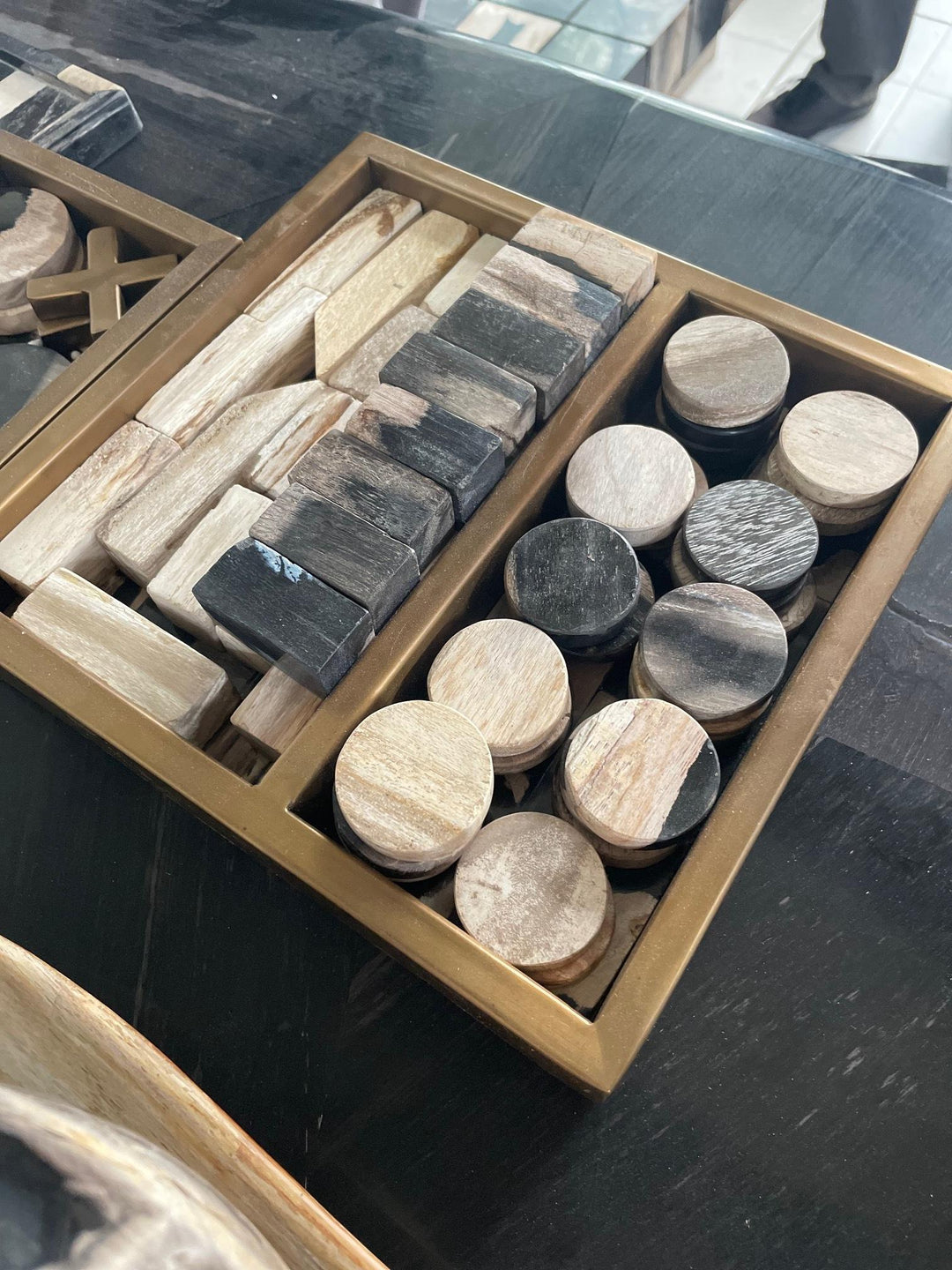 Trevior Wood Chess & Draughts Set