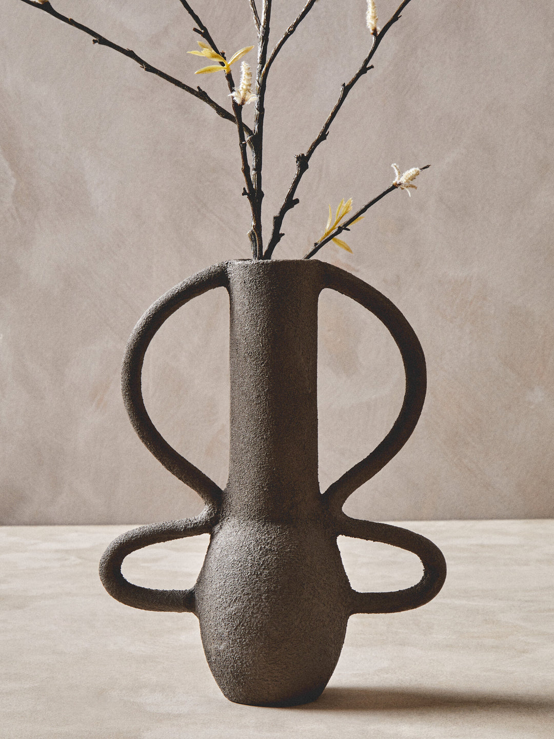 Vase Grey Small Textured Elvaris