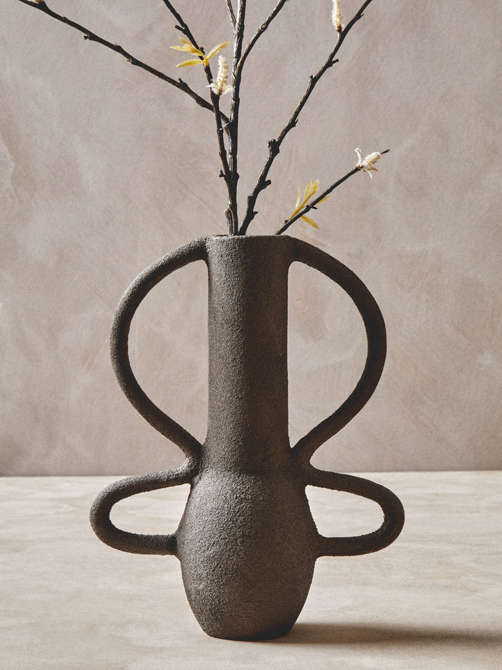 Vase Grey Small Textured Elvaris