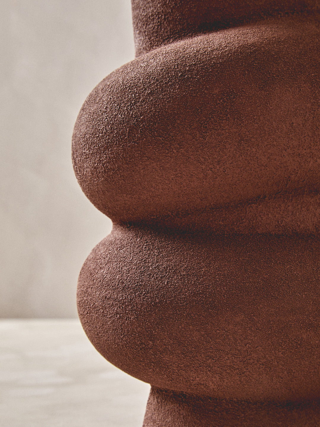 Textured Vase Red Bubble Montrelle Large
