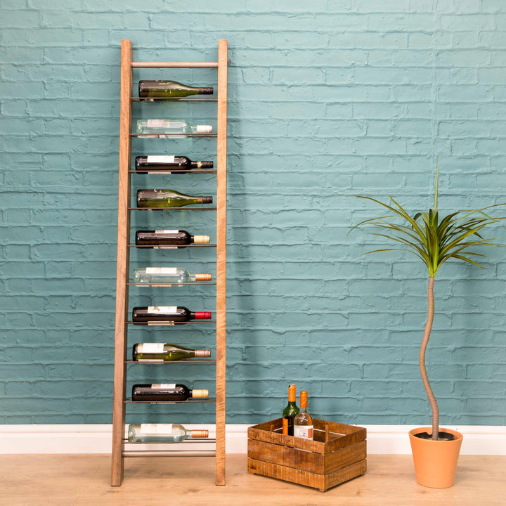 Prymere Leaning 9 bottle Wine Rack