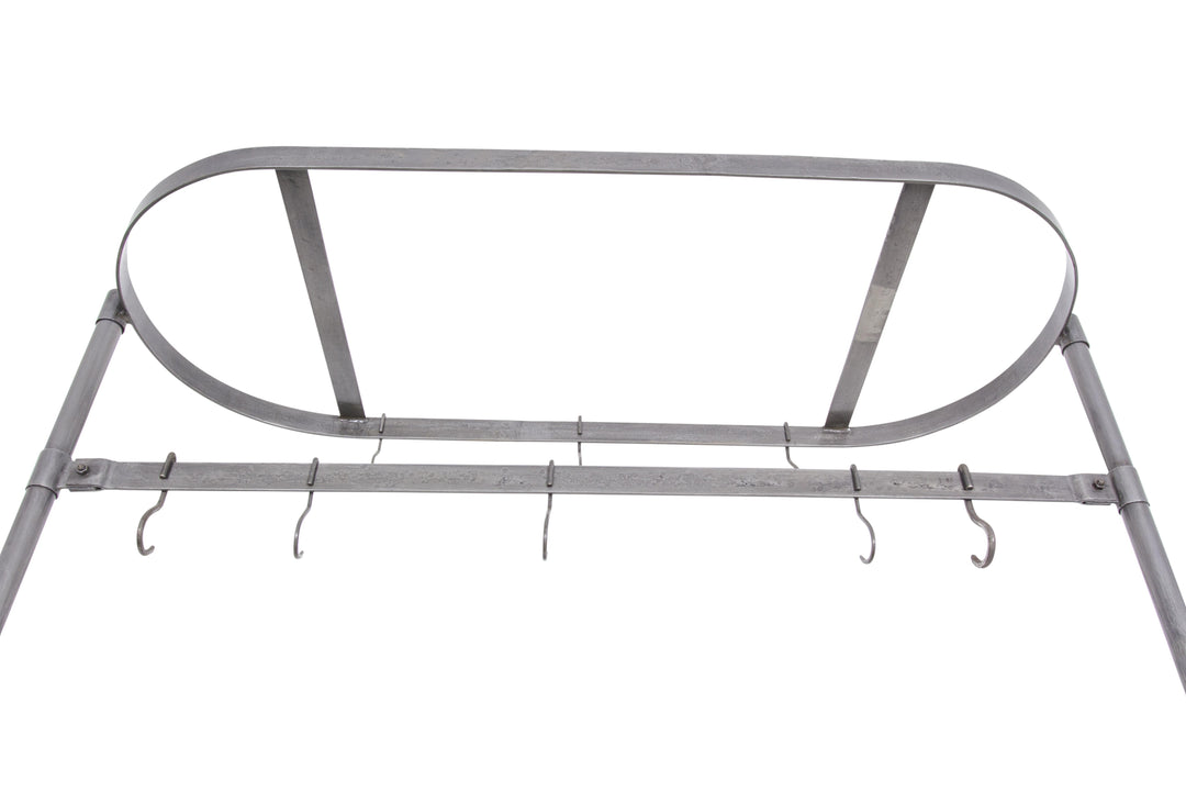 Quelan Kitchen Island with Pot Rack
